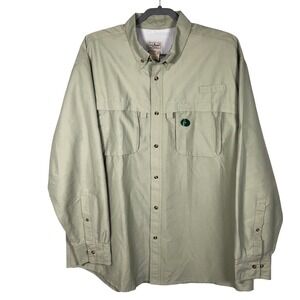 L.L.Bean Tropicwear Shirt‎ Mens XL Roll Tab Vented Quick Dry Long Sleeve